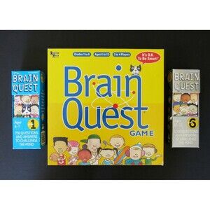 Brain Quest Board Game Challenge Answer question card decks 1st-6th grade 1 & 6
